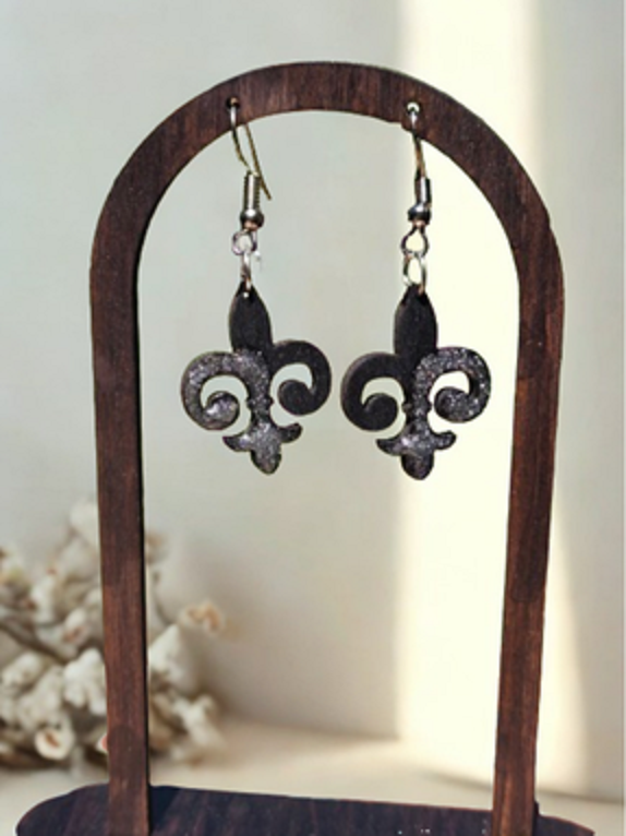 Petite Silver Fleur Earrings